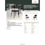 Lancaster Table & Seating Mid-Century Black Chair with Black Vinyl Padded Seat and Espresso Wood Backrest - Assembled Lancaster Table & Seating Mid-Century Black Chair with Black Vinyl Padded Seat and Espresso Wood Backrest - Assembled
