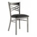 Lancaster Table & Seating Clear Coat Finish Cross Back Chair with 2 1/2