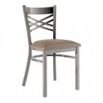 Lancaster Table & Seating Clear Coat Finish Cross Back Chair with 2 1/2