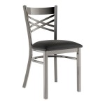 Lancaster Table & Seating Clear Coat Finish Cross Back Chair with 2 1/2