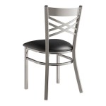 Lancaster Table & Seating Clear Coat Finish Cross Back Chair with 2 1/2