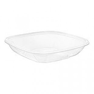 Sabert 18024B300 Bowl2 24 oz. Clear PET Square Deli / Catering Bowl - 300/Case Sabert 18024B300 Bowl2 24 oz. Clear PET Square Deli / Catering Bowl - 300/Case
