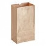 Choice Heavy Duty 6 lb. Heavy-Duty Natural Kraft Paper Bag - 500/Case