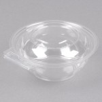 Polar Pak Clear Tamper-Evident, Tamper-Resistant 12 oz. Round Bowl with Lid - 75/Pack Polar Pak Clear Tamper-Evident, Tamper-Resistant 12 oz. Round Bowl with Lid - 75/Pack