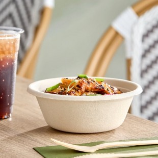Tellus Products 16 oz. Compostable Fiber Bowl - 440/Case
