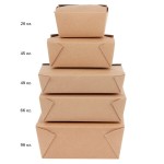 Fold-Pak 01BPEARTHM Bio-Plus Earth Kraft Microwavable Paper #1 Take-Out Container 4 3/8