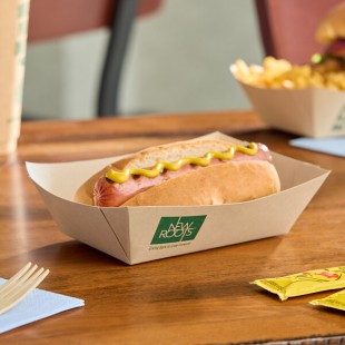 New Roots #250 2.5 lb. Compostable Rectangular Bamboo Food Tray - 500/Case New Roots #250 2.5 lb. Compostable Rectangular Bamboo Food Tray - 500/Case