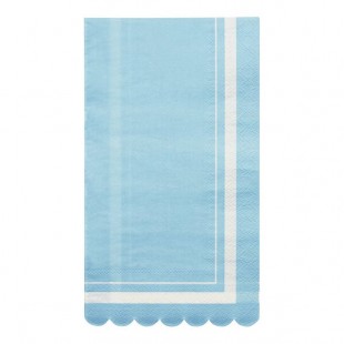 Sophistiplate Sky Blue Scalloped Edge Paper Guest Towel - 240/Case Sophistiplate Sky Blue Scalloped Edge Paper Guest Towel - 240/Case