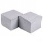 Hoffmaster 180318 Dove Gray Beverage / Cocktail Napkin - 1,000/Case