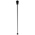 Royal Paper STRNPLUG-BK Stix To Go Black Beverage Plug and Stirrer - 2,000/Case Royal Paper STRNPLUG-BK Stix To Go Black Beverage Plug and Stirrer - 2,000/Case