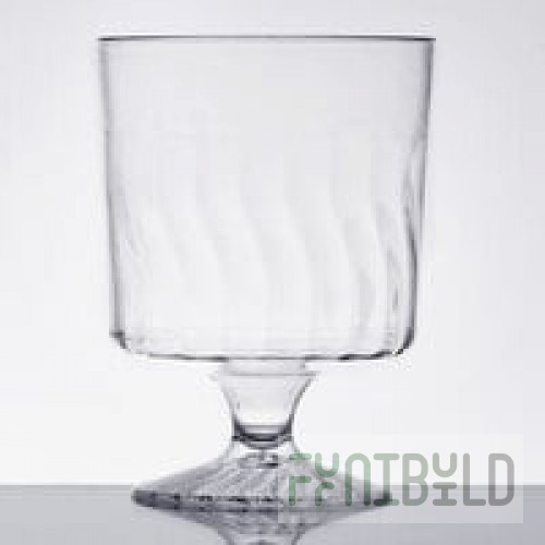 WNA Comet CCW5240 Classicware 5 oz. 1-Piece Clear Plastic Pedestal Wine Cup - 240/Case