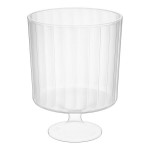 WNA Comet CCW5240 Classicware 5 oz. 1-Piece Clear Plastic Pedestal Wine Cup - 240/Case