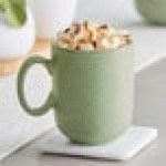 Acopa Pangea 12 oz. Sage Green Matte Porcelain Mug - Sample