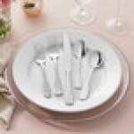 Acopa Triumph 18/8 Stainless Steel Extra Heavy Weight Flatware 5 Piece Set - Sample Acopa Triumph 18/8 Stainless Steel Extra Heavy Weight Flatware 5 Piece Set - Sample