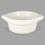 RAK Porcelain Chef's Fusion 5 oz. Sand White Porcelain Frying Pan - 12/Case