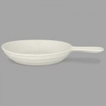 RAK Porcelain Chef's Fusion 5 oz. Sand White Porcelain Frying Pan - 12/Case