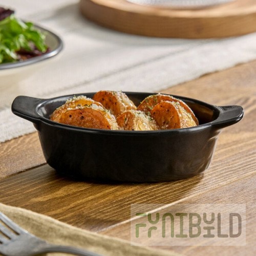 Acopa Keystone 4 oz. Caldera Porcelain Mini Rarebit Dish - 48/Case