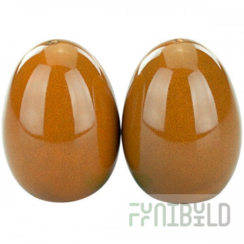 International Tableware Luna 2.5 oz. Terracotta Porcelain Salt and Pepper Shaker Set - 24/Case