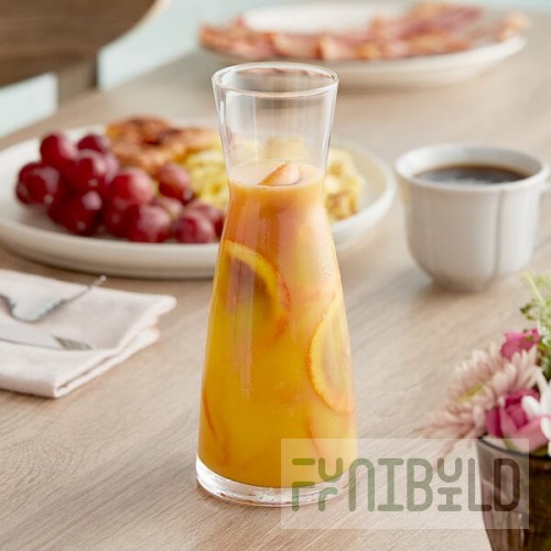 Acopa Slim 17 oz. Glass Carafe - 12/Case