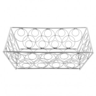 American Metalcraft EBB95C Chrome Loop-D-Loop Rectangular Basket - 9 American Metalcraft EBB95C Chrome Loop-D-Loop Rectangular Basket - 9