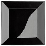 Acopa 5 oz. Glossy Black Fluted Stoneware Ramekin - 48/Case
