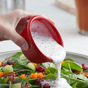 Acopa 6 oz. Red Smooth Melamine Ramekin - 12/Case Acopa 6 oz. Red Smooth Melamine Ramekin - 12/Case