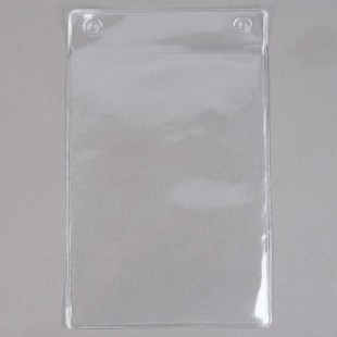 Menu Solutions TOPAPP Clear 2-Hole Page Protectors for Top Ring Menu Tents - 25/Pack