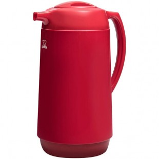 Zojirushi AHGB-10D-RA 34 oz. Red Glass-Lined Thermal Serve Carafe with Twist Open Stopper Zojirushi AHGB-10D-RA 34 oz. Red Glass-Lined Thermal Serve Carafe with Twist Open Stopper