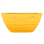 Vollrath 4763445 Double Wall Square Beehive 3.2 Qt. Serving Bowl - Nugget Yellow