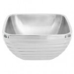 Vollrath 4763445 Double Wall Square Beehive 3.2 Qt. Serving Bowl - Nugget Yellow