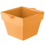 TableCraft CW1460X 1.5 Qt. Orange Cast Aluminum Square Condiment Bowl TableCraft CW1460X 1.5 Qt. Orange Cast Aluminum Square Condiment Bowl