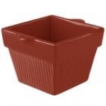 TableCraft CW1460X 1.5 Qt. Orange Cast Aluminum Square Condiment Bowl TableCraft CW1460X 1.5 Qt. Orange Cast Aluminum Square Condiment Bowl