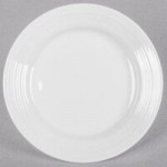 Tuxton FPD-113 Pacifica 53 oz. Bright White Embossed China Pasta Bowl - 12/Case