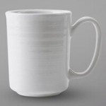 Tuxton FPD-113 Pacifica 53 oz. Bright White Embossed China Pasta Bowl - 12/Case