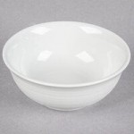 Tuxton FPD-113 Pacifica 53 oz. Bright White Embossed China Pasta Bowl - 12/Case
