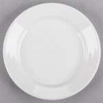 Tuxton FPD-113 Pacifica 53 oz. Bright White Embossed China Pasta Bowl - 12/Case