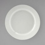 Tuxton FPD-113 Pacifica 53 oz. Bright White Embossed China Pasta Bowl - 12/Case