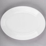 Tuxton FPD-113 Pacifica 53 oz. Bright White Embossed China Pasta Bowl - 12/Case