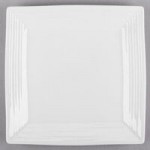 Tuxton FPD-113 Pacifica 53 oz. Bright White Embossed China Pasta Bowl - 12/Case