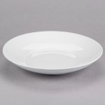Tuxton FPD-113 Pacifica 53 oz. Bright White Embossed China Pasta Bowl - 12/Case