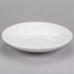 Tuxton FPD-113 Pacifica 53 oz. Bright White Embossed China Pasta Bowl - 12/Case