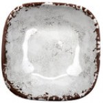GET SB-14-AM-W Arctic Mill 14 oz. White Glazed Irregular Melamine Square Bowl - 24/Case GET SB-14-AM-W Arctic Mill 14 oz. White Glazed Irregular Melamine Square Bowl - 24/Case