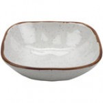 GET SB-14-AM-W Arctic Mill 14 oz. White Glazed Irregular Melamine Square Bowl - 24/Case GET SB-14-AM-W Arctic Mill 14 oz. White Glazed Irregular Melamine Square Bowl - 24/Case