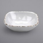 GET SB-14-AM-W Arctic Mill 14 oz. White Glazed Irregular Melamine Square Bowl - 24/Case GET SB-14-AM-W Arctic Mill 14 oz. White Glazed Irregular Melamine Square Bowl - 24/Case