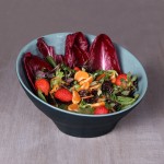Elite Global Solutions D42RR-ABYLAP Durango 10 oz. Abyss & Lapis Two-Tone Melamine Handled Bowl - 6/Case