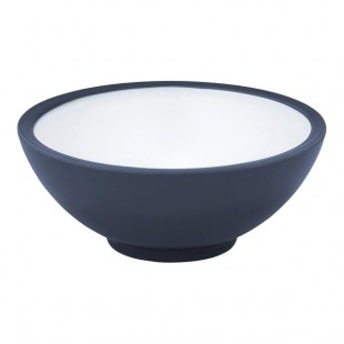 Dalebrook Trafalgar from Global Tableware Collective 28.7 oz. White and Grape Melamine Bowl - 10/Case Dalebrook Trafalgar from Global Tableware Collective 28.7 oz. White and Grape Melamine Bowl - 10/Case