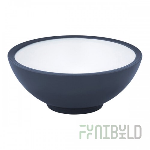 Dalebrook Trafalgar from Global Tableware Collective 28.7 oz. White and Grape Melamine Bowl - 10/Case