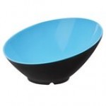 GET B-789-PK Diamond Harvest 1.1 Qt. Pumpkin Slanted Melamine Bowl - 6/Case