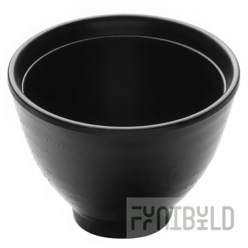 Elite Global Solutions JW4004 Zen 9 oz. Black Melamine Soup Bowl - 6/Case