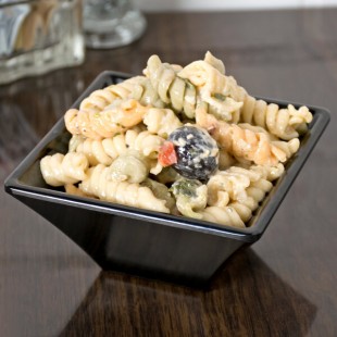 GET ML-278-BK 8 oz. Black Siciliano Square Bowl - 12/Case